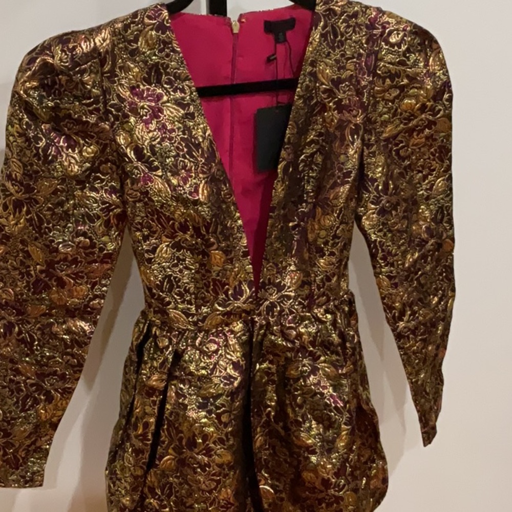 NBD Danjelica Mini Dress in Gold and Magenta, Size: XS - Picture 7 of 12